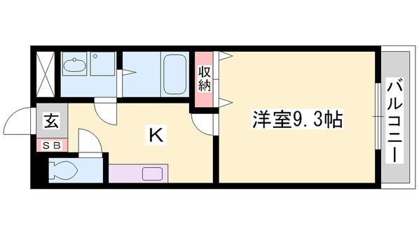 飾磨駅 徒歩7分 3階の物件間取画像